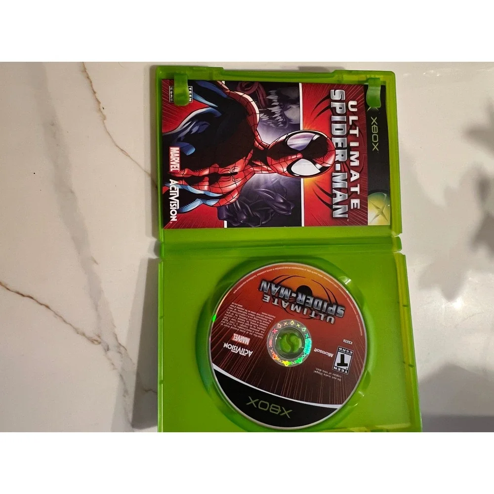 Original Xbox Ultimate Spider-Man + Spider-Man 2 Bundle CIB Complete Tested 2005